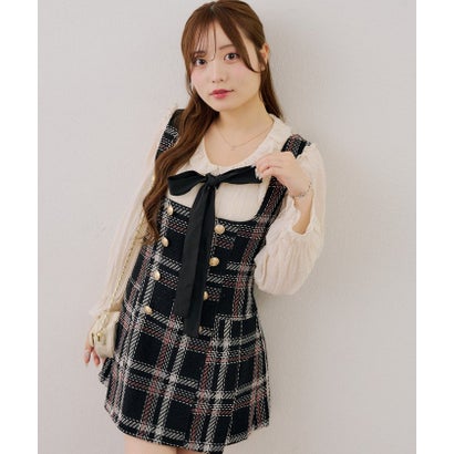 ナイスクラップ NICE CLAUP 【continuer】バックレースアップミニワンピース （IVY）｜詳細画像
