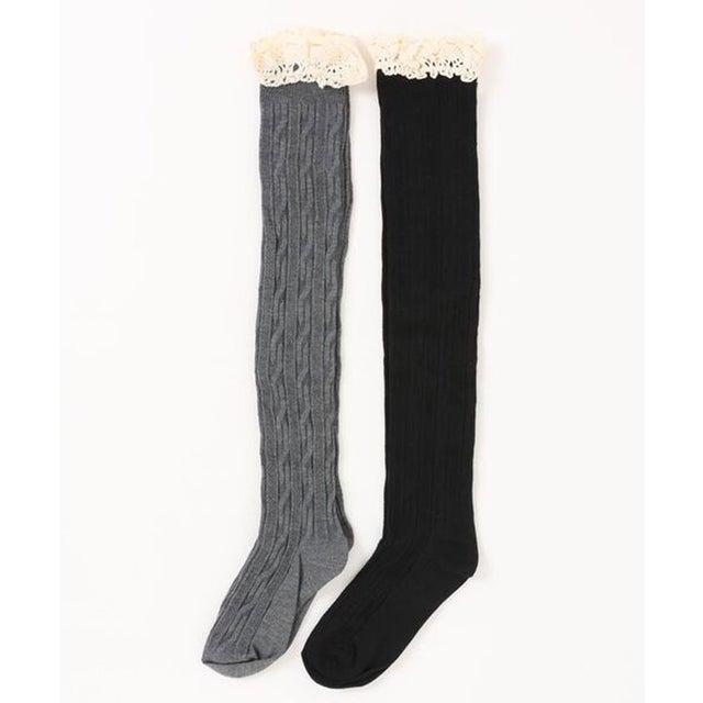 【RMAF】レースハイソクッス2足セット （gray）
