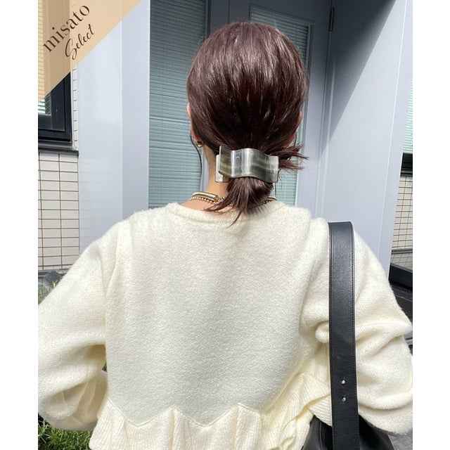 【@_misato____】ヘアクリップ （khaki）