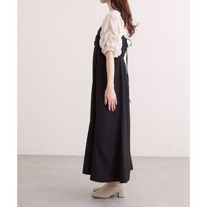【natural couture】タックデザインマーメイドキャミワンピース （IVY）｜詳細画像
