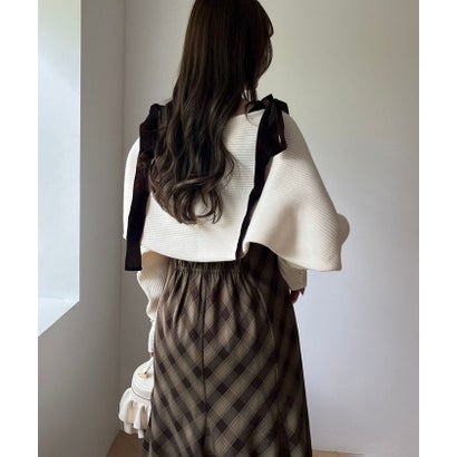 【one after another】リボンキャミワンピ （BK）｜詳細画像