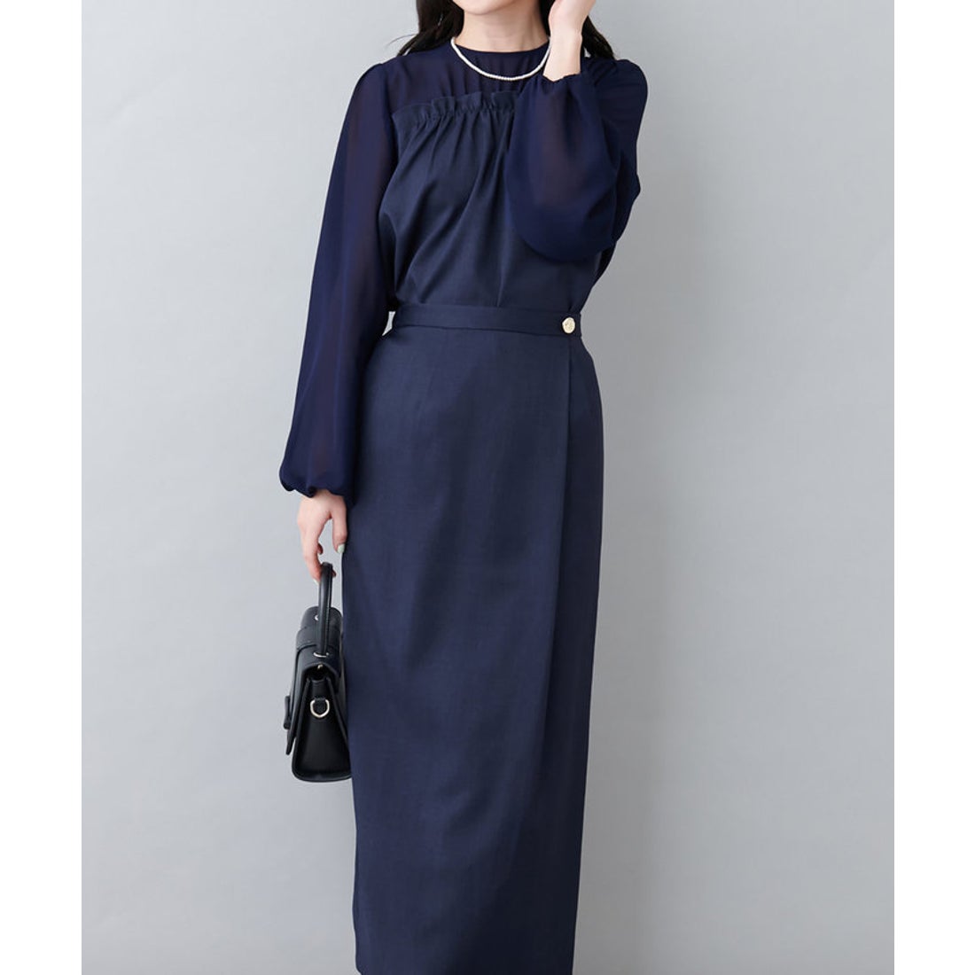 ナイスクラップ NICE CLAUP 【natural couture】【春の綺麗めコーデ 