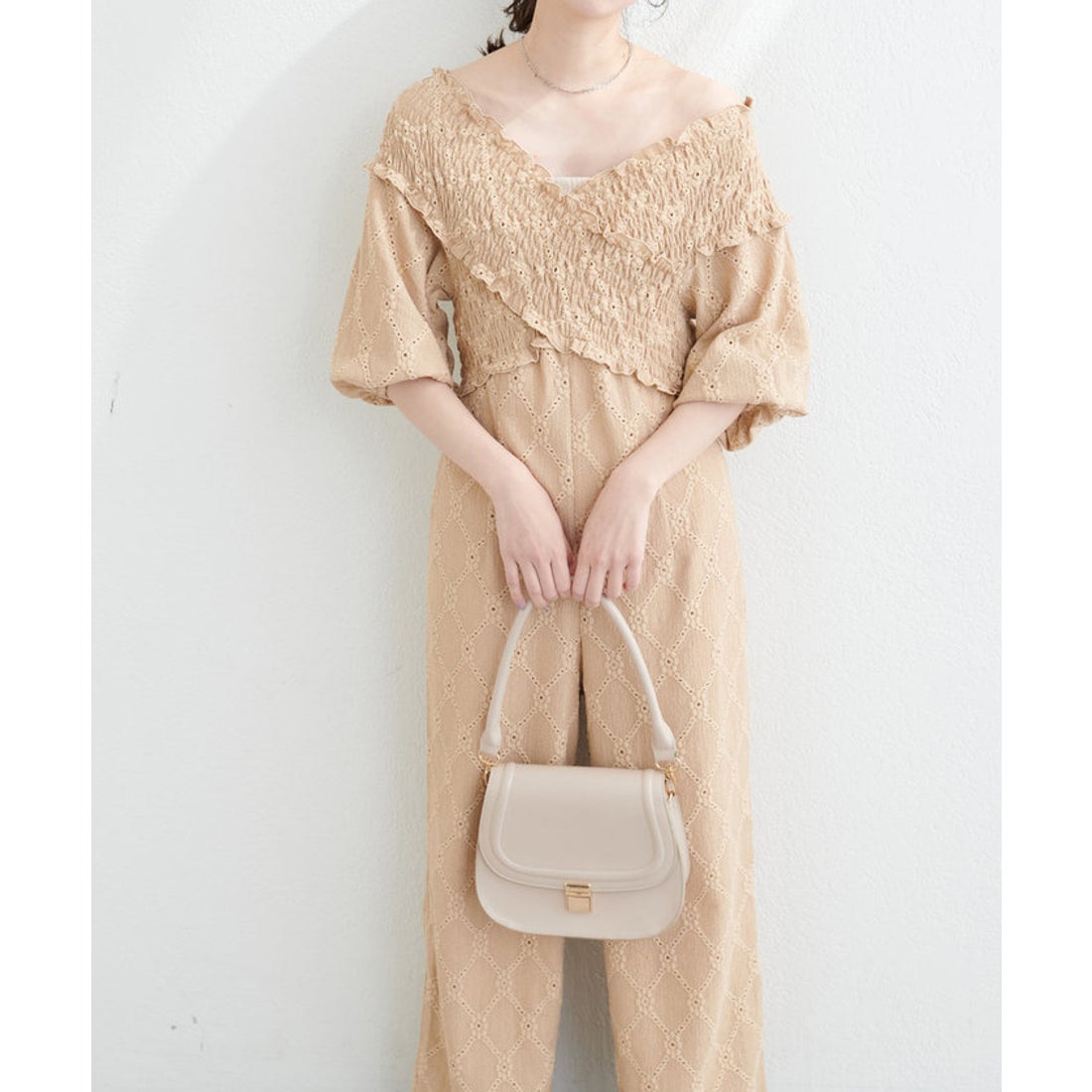 ナイスクラップ NICE CLAUP 【natural couture】カットレースフロント 
