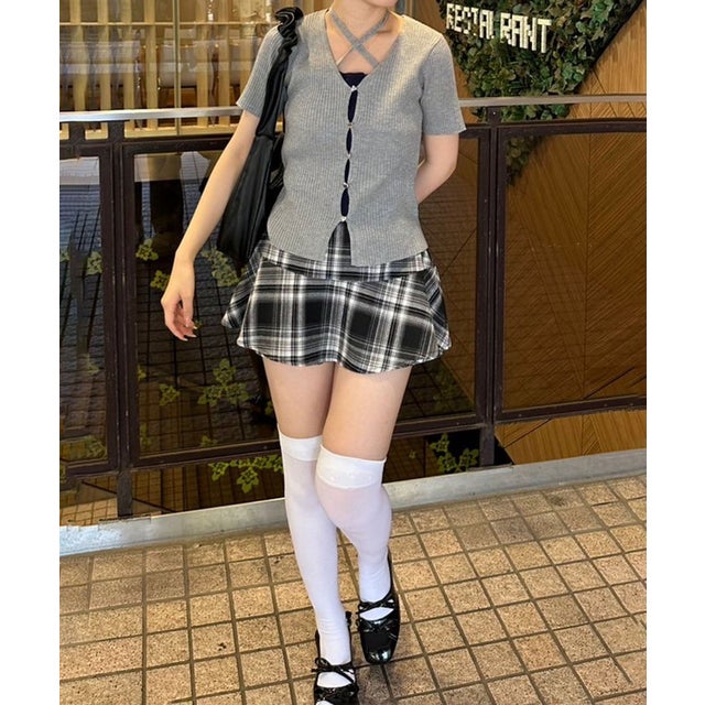 チェックニミスカパンツ （BKM）