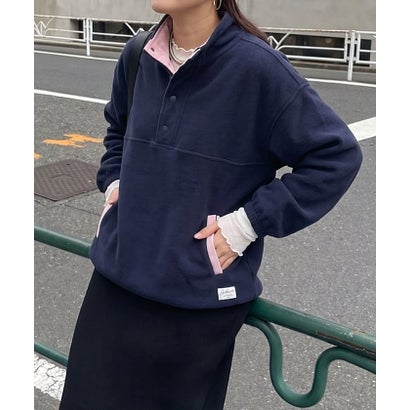 フリース配色アノラック （GY）｜詳細画像