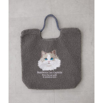 ボア刺繍コードトート （BR）｜詳細画像