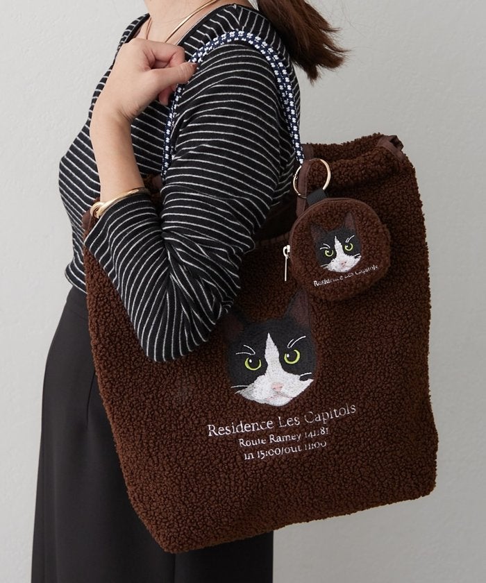 ボア刺繍コードトート （KH）｜詳細画像