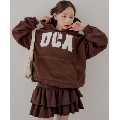 【continuer】ロゴフリースパーカー （BRD）｜詳細画像