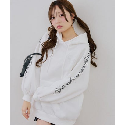 【continuer】 バックハートロゴパーカー （offwhite）｜詳細画像