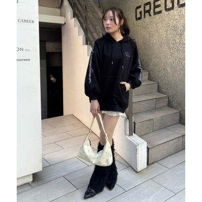 【continuer】 バックハートロゴパーカー （offwhite）｜詳細画像