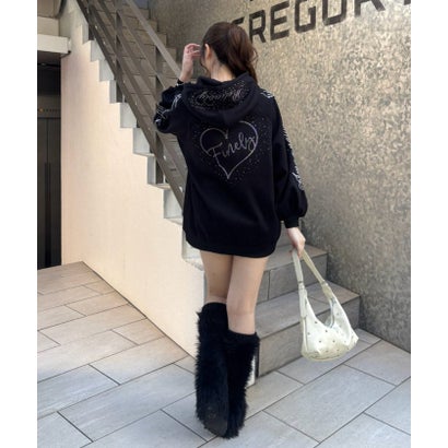 【continuer】 バックハートロゴパーカー （offwhite）｜詳細画像