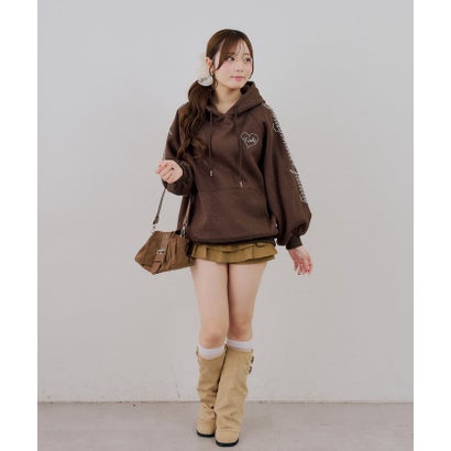 【continuer】 バックハートロゴパーカー （offwhite）｜詳細画像