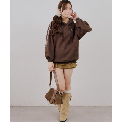 【continuer】 バックハートロゴパーカー （brown）｜詳細画像