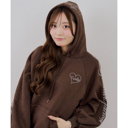 【continuer】 バックハートロゴパーカー （brown）｜詳細画像