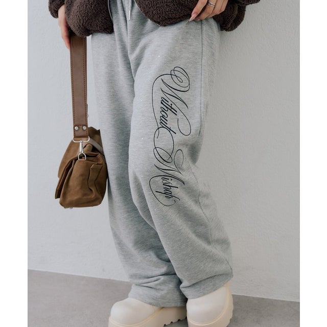 【ANOTHER BRANCH】刺繍ロゴパンツ （gray(1)）