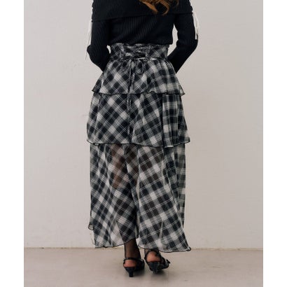 【@reve.perle_/@nc_runa0119企画】ラッフルロングスカート （BKM）｜詳細画像