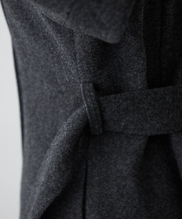 【Mavie..7】ファー付ロングコート （charcoal）｜詳細画像