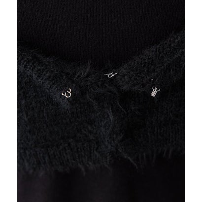 【Mavie..7】インナー付ボレロカーディガン （black）｜詳細画像