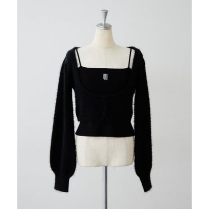 【Mavie..7】インナー付ボレロカーディガン （offwhite）｜詳細画像