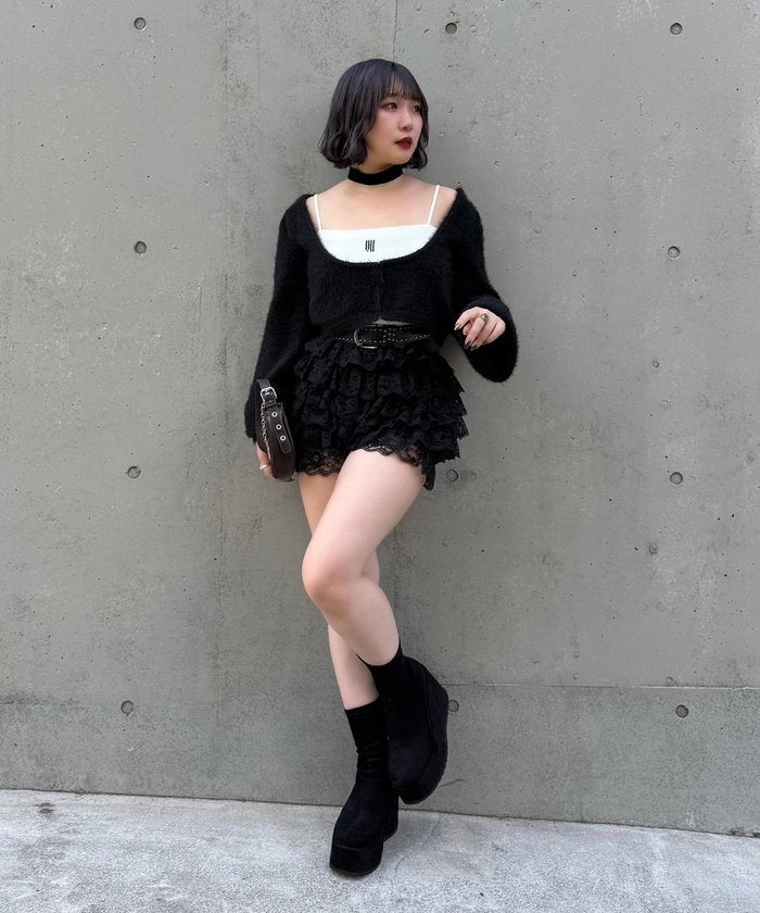 【Mavie..7】インナー付ボレロカーディガン （offwhite）｜詳細画像