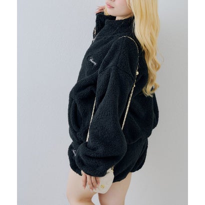 【continuer】【セットアップ可能】フワフワボアバルーンパンツ （black）｜詳細画像