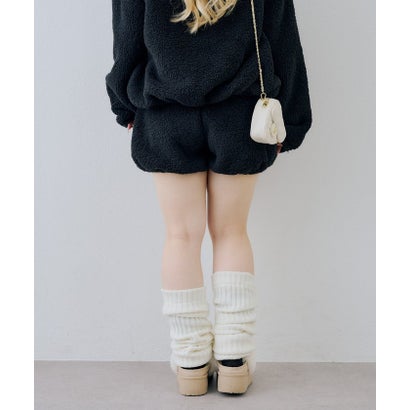 【continuer】【セットアップ可能】フワフワボアバルーンパンツ （black）｜詳細画像