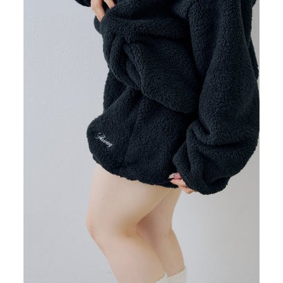 【continuer】【セットアップ可能】フワフワボアバルーンパンツ （black）｜詳細画像