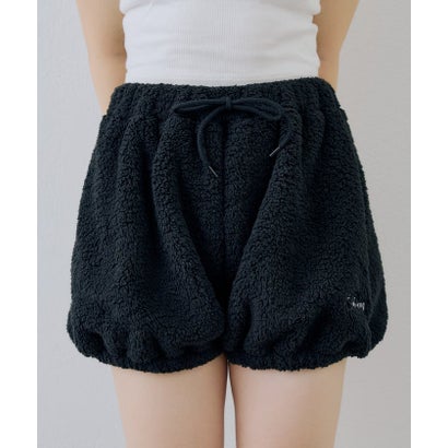 【continuer】【セットアップ可能】フワフワボアバルーンパンツ （black）｜詳細画像