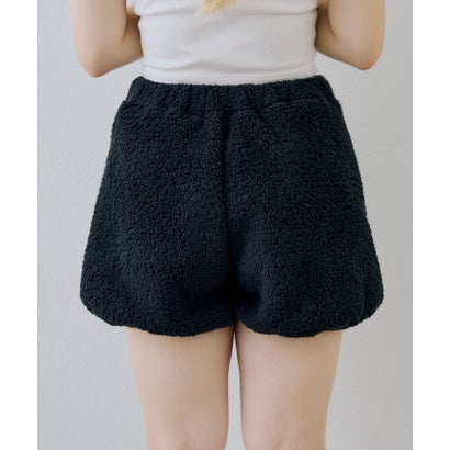 【continuer】【セットアップ可能】フワフワボアバルーンパンツ （black）｜詳細画像