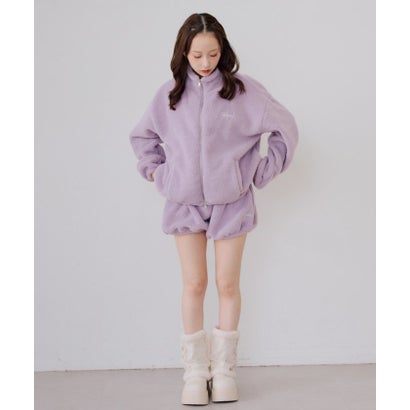 【continuer】【セットアップ可能】フワフワボアバルーンパンツ （black）｜詳細画像