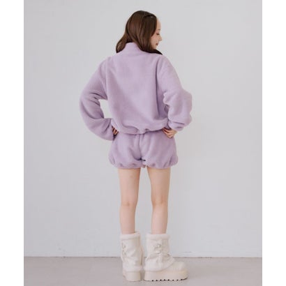 【continuer】【セットアップ可能】フワフワボアバルーンパンツ （black）｜詳細画像