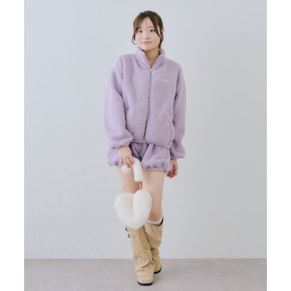 【continuer】【セットアップ可能】フワフワボアバルーンパンツ （black）｜詳細画像