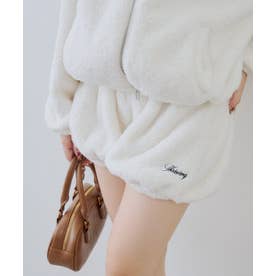 【continuer】【セットアップ可能】フワフワボアバルーンパンツ （ivory）