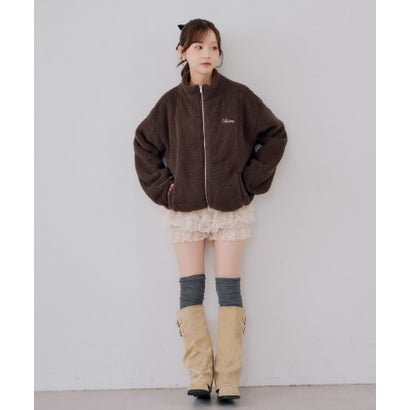 【continuer】【セットアップ可能】フワフワボアブルゾン （navy）｜詳細画像
