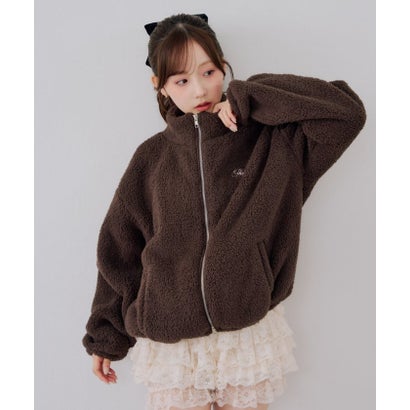 【continuer】【セットアップ可能】フワフワボアブルゾン （navy）｜詳細画像