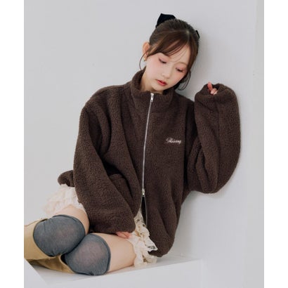 【continuer】【セットアップ可能】フワフワボアブルゾン （navy）｜詳細画像