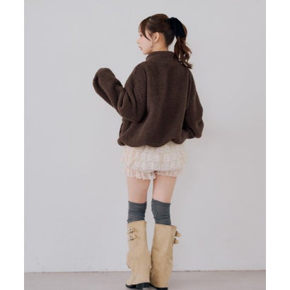 【continuer】【セットアップ可能】フワフワボアブルゾン （brown）｜詳細画像