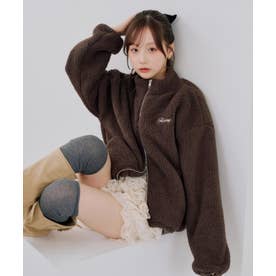 【continuer】【セットアップ可能】フワフワボアブルゾン （brown）