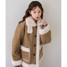 【RMAF】ムートンファースタンドミドルコート （beige）