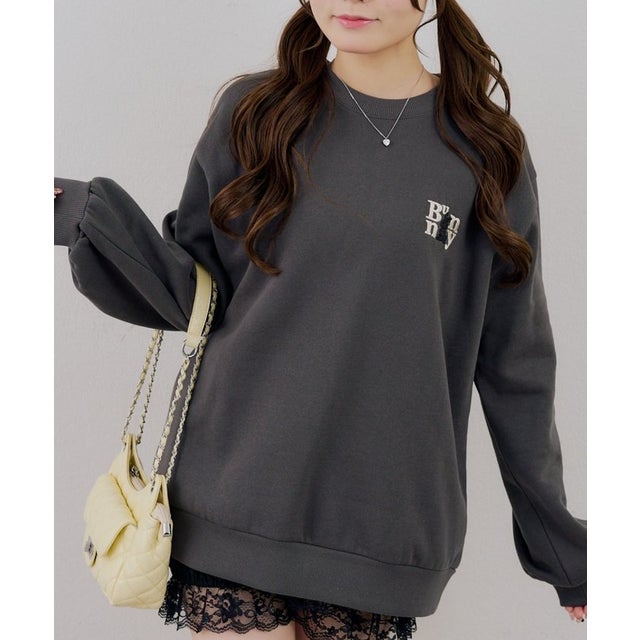 【ANOTHER BRANCH】チェックロゴ×ラビットスエット （black(1)）
