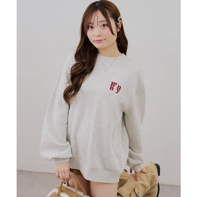 【ANOTHER BRANCH】チェックロゴ×ラビットスエット （beige(2)）