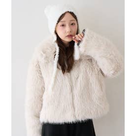 【continuer】 フェイクファーブルゾン （ivory）