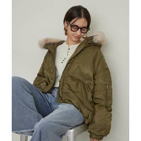 ミリタリーファーパーカーブルゾン （khaki）