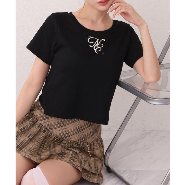 【one after another】ワンポイントロゴTee （BK）