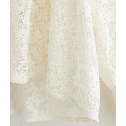 【natural couture】メッシュレースシャツカーデ （BK）｜詳細画像