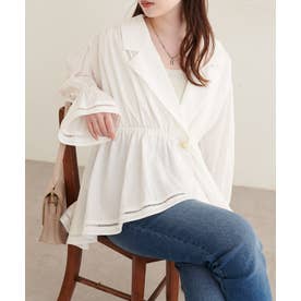 【natural couture】衿付きラップペプラムチュニック （OFF）
