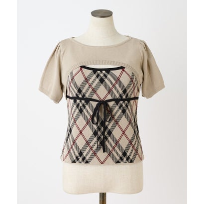 【one after another】ボレロsetチェックキャミニット （WHM）｜詳細画像