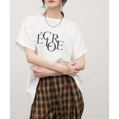 【LARUTA】バックスリットecloreTシャツ （BR）｜詳細画像