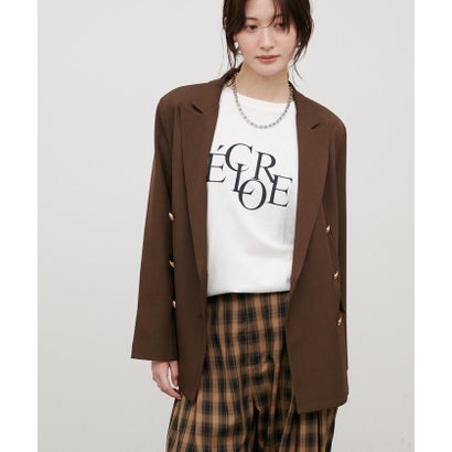 【LARUTA】バックスリットecloreTシャツ （BR）｜詳細画像