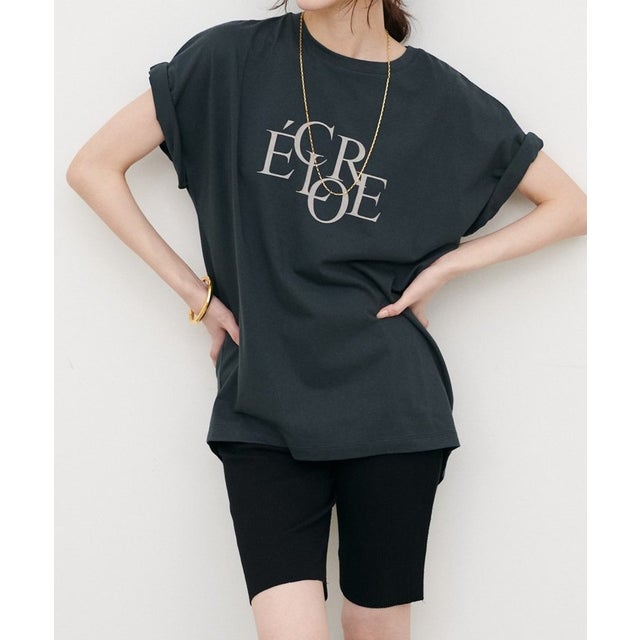 【LARUTA】バックスリットecloreTシャツ （CGY）
